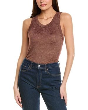 Michael Stars Paloma Wide Binding Tank - Blue