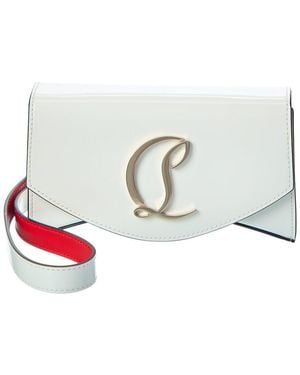 Christian Louboutin Loubi54 Small Leather Crossbody - White