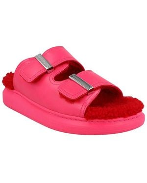 McQueen Leather Sandal - Pink