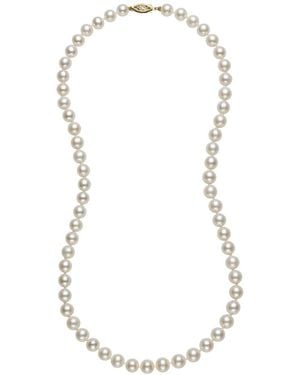 Pearls 14K 6-7Mm Pearl Necklace - Metallic