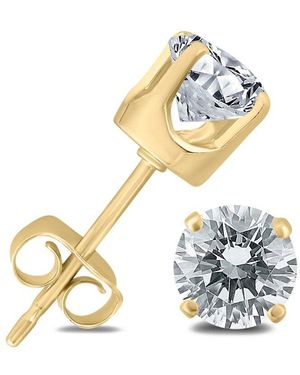 True Diamond 14k 0.96 Ct. Tw. Diamond Studs - Metallic
