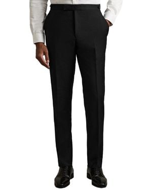 Reiss Aspire Weave Trouser - Black
