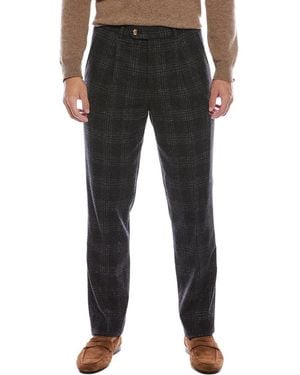 Brunello Cucinelli Leisure Fit Silk & Wool-blend Pant - Black