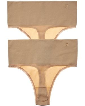 Yummie 2Pk Ultralight Seamless Thong - Natural