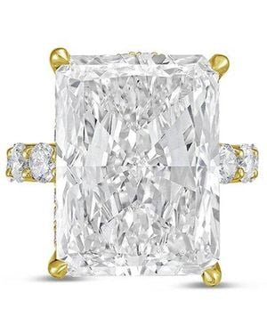 Diana M. Jewels Diana M. 18K 14.50 Ct. Tw. Lab-Grown Diamond Pave Ring - White