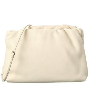 The Row Bourse Leather Clutch - Natural