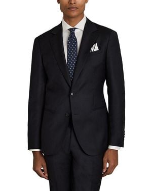 Reiss Aspire Notch Plain Wool Formal Jacket - Blue