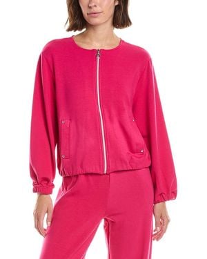 Nanette Lepore Collarless Jacket - Pink