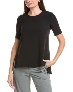 Adam Lippes Back Pleat Top - Black