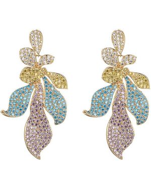 Eye Candy LA Cz Emma Drop Earrings - White