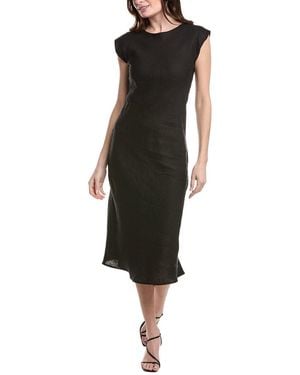 Marella Hidalgo Linen Midi Dress - Black