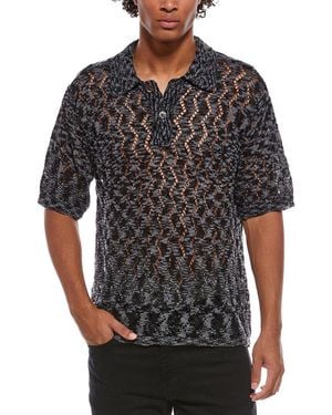Obey Knit Polo Shirt - Black