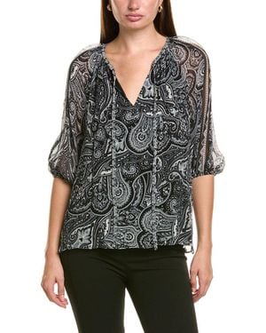 Ramy Brook Selva Silk Top - Black