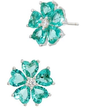 Savvy Cie Cz Earrings - Green