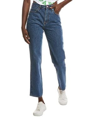 Ganni Swigy High-rise Straight Jean - Blue