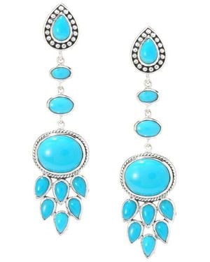 Samuel B. 31.00 Ct. Tw. Sleeping Beauty Earrings - Blue
