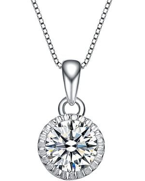 Genevive Jewelry Silver Necklace - White