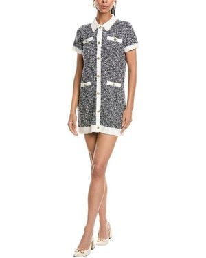 Cinq À Sept Adelaide Boucle Mini Dress - Blue