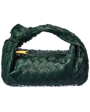 Tiffany & Fred Paris Woven Leather Pouch - Green