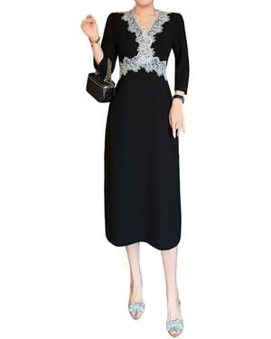 BRC By BURRYCO Embellished Midi Dress - Black