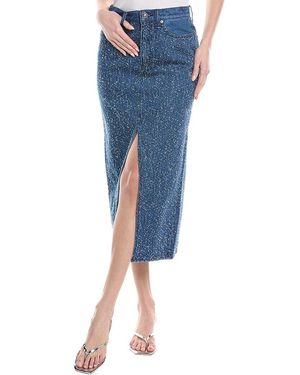 Rag & Bone Clara Midi Skirt - Blue