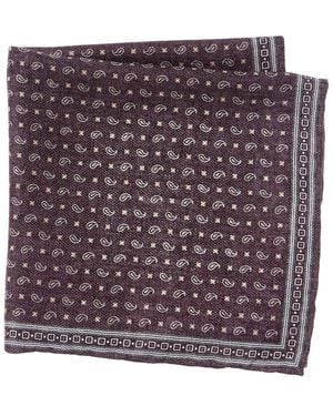 Brunello Cucinelli Silk Pocket Square - Purple