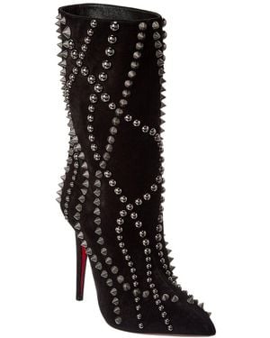 Christian Louboutin Astrilarge Suede Bootie - Black