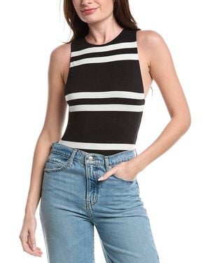 Alice + Olivia Alice + Olivia Rothy Sculpted Bodysuit - Blue