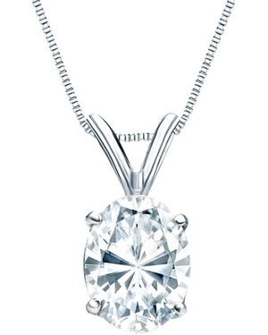 Sabrina Designs Lab Grown Diamonds 14K 3.00 Ct. Tw. Lab-Grown Diamond Solitaire Pendant - White