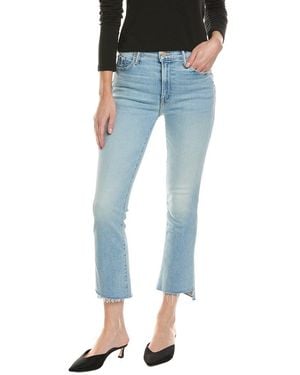Mother The Insider Step Fray Beaming Crop Jean - Blue