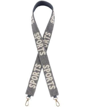 Shiraleah Sports Beaded Bag Strap - Metallic