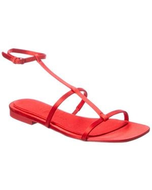 Ferragamo Aglalia Satin Sandal - Red