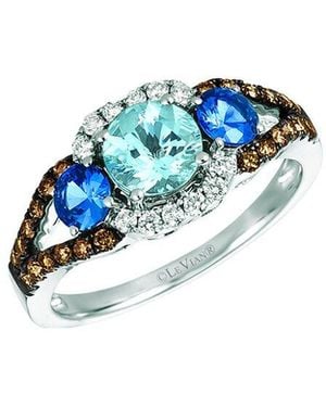 Le Vian Le Vian 14K 1.47 Ct. Tw. Diamond & Aquamarine Ring - Blue