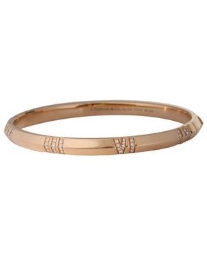 Tiffany & Co. Atlas 18k Rose Gold 0.66 Ct. Tw. Diamond Bracelet (authentic Pre-loved) - White
