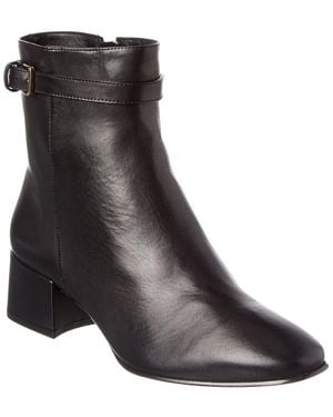 Alexandre Birman Candance 40 Leather Bootie - Black