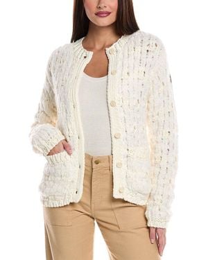 Moncler Wool & Alpaca-Blend Cardigan - Natural