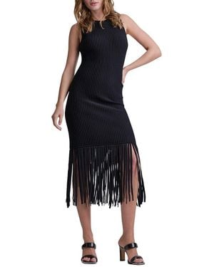 DKNY Fringe Sweaterdress - Blue