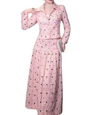 BRC By BURRYCO 2Pc Shirt & Skirt Set - Pink