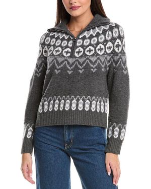Jonathan Simkhai Eliah 1/2-Zip Wool & Cashmere-Blend Pullover - Black