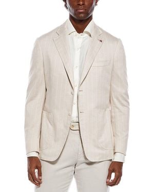 Isaia Linen-Blend Jacket - Natural
