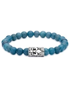 Samuel B. 85.00 Ct. Tw. Chrysacolla Bracelet - Blue