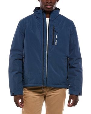 Nautica Strategically Seam Sealed Sailing Jacket - Blue