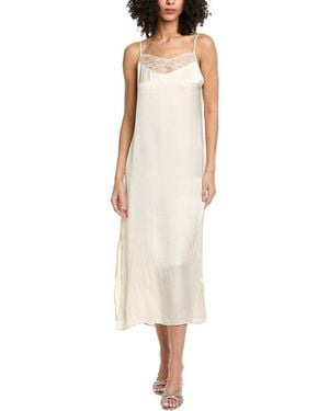 Maje Ribbed Midi Tank Dress - White