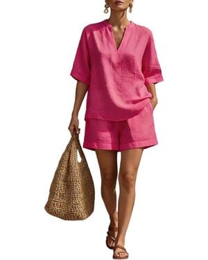 Olivia Taylor T-Shirt & Short Set - Pink