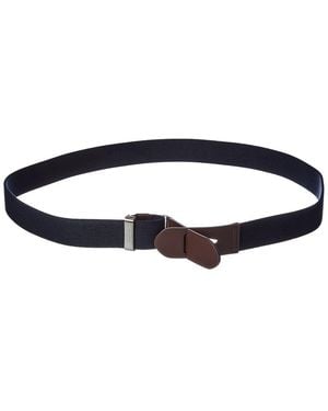 Tod's Canvas & Leather Belt - Blue