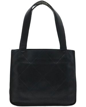 CHANEL Lambskin Handbag Tote (authentic Pre-loved) - Black