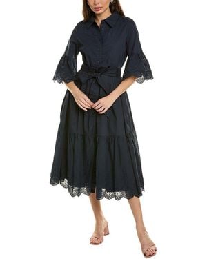 Gracia Tiered Shirtdress - Black