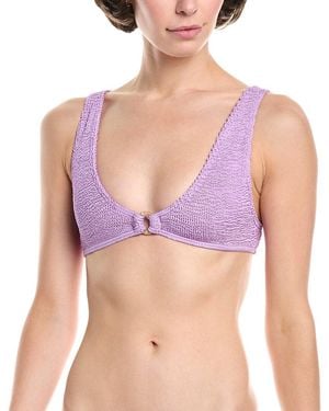 Bondeye Ring Scout Crop Bikini Top - Purple
