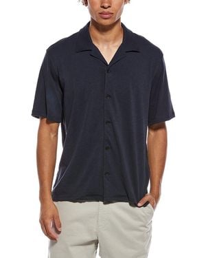 Rag & Bone Classic Slub Button Down Shirt - Blue