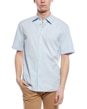7 For All Mankind Poplin Shirt - Blue